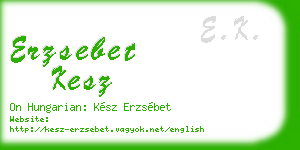 erzsebet kesz business card